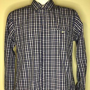 byCorpus Check Gingham Long Sleeve Shirts Purple Small